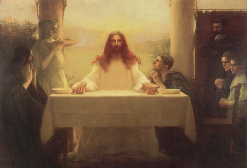 Christ and the Disciples at Emmaus, Pascal Adolphe Jean Dagnan-Bouveret